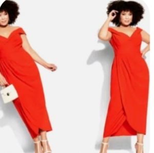 City Chic Ripple Love Dress Tigerlily, size 16, Great for a holiday party!